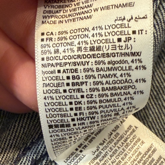 Gap UltraSoft Denim Swing Chore Jacket with Brown Collar - size XS - Picture 3 of 6